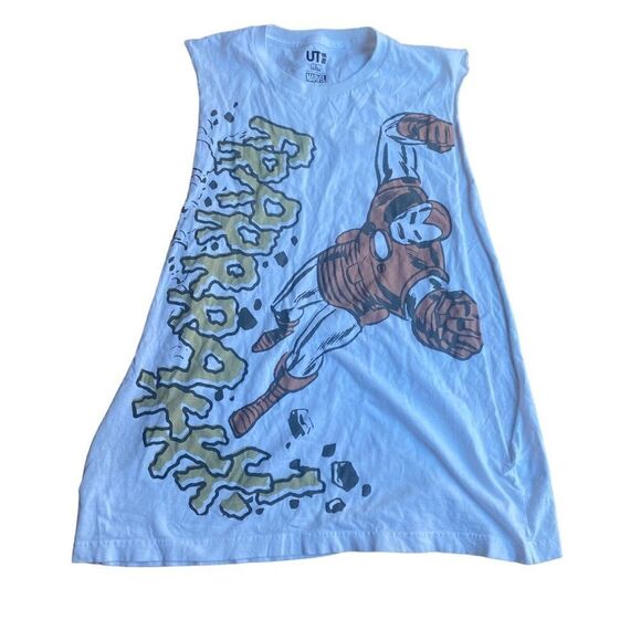 Uniqlo Marvel Graphic Iron Man Sleevless T Shirt Size Large - Picture 1 of 4